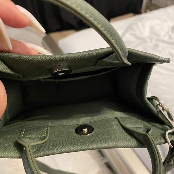 Brandon Blackwood "End Systemic Racism" ESR Tote in Wax Denim Hunter Green - Picture 5 of 5